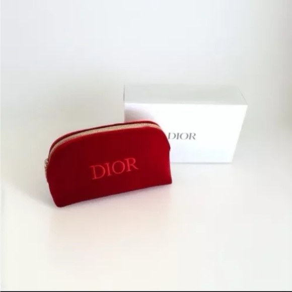 DIOR Red Half Moon Pouch with custom Handle - Picture 5 of 9